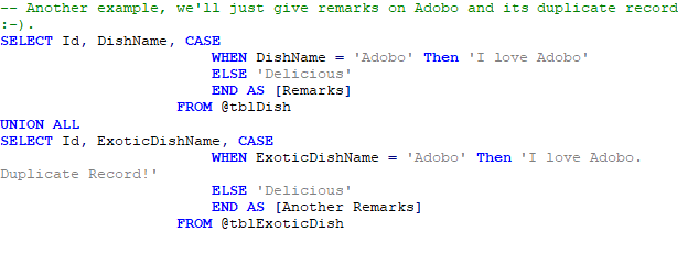 UNION And UNION ALL SQL Operators